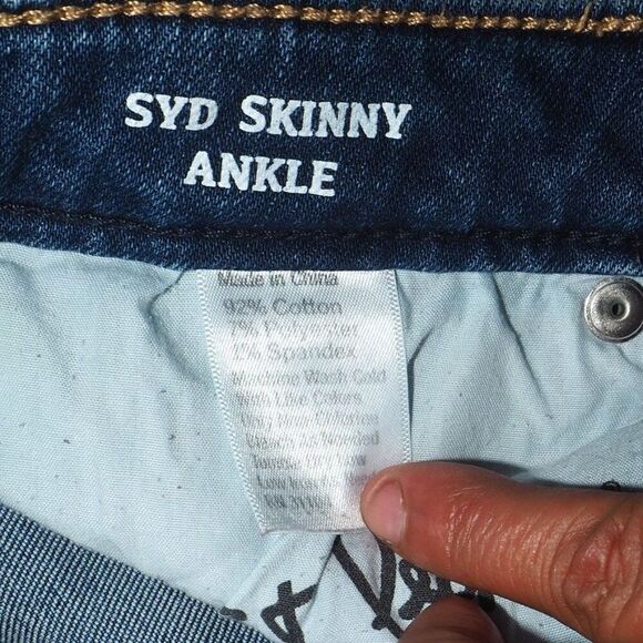 Chip & Pepper SYD Skinny Ankle Dark Wash Jeans Women's 25 - Picture 7 of 13